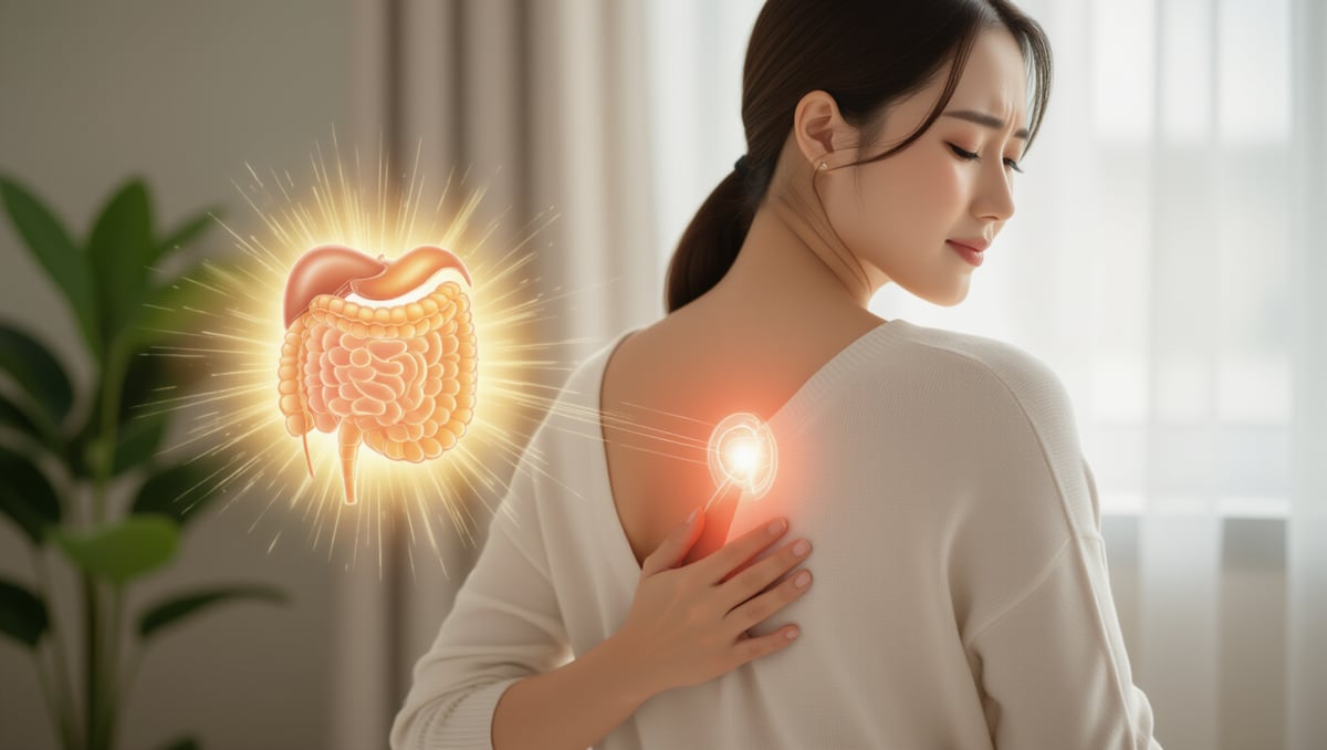 🤢 소화기 문제, 등 통증으로 나타날 수 있어요!