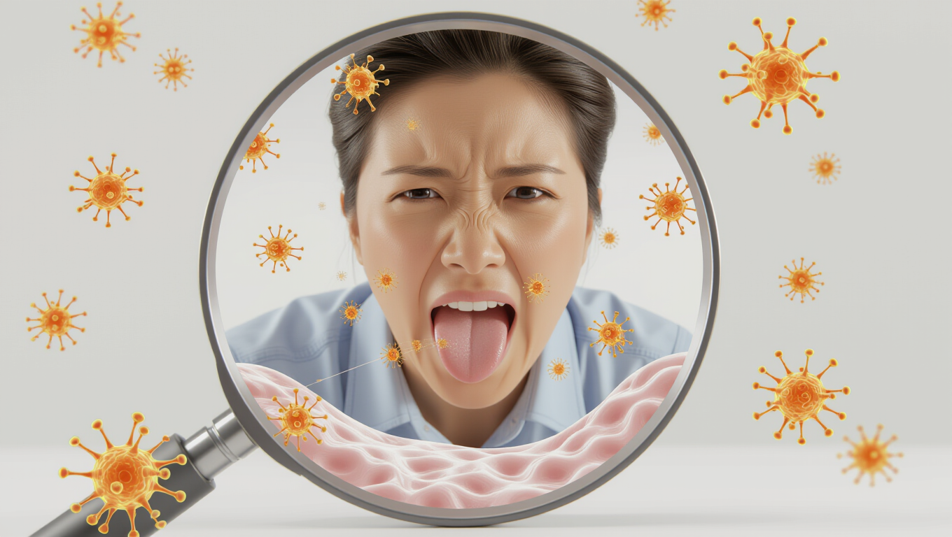 📋 혀 백태, 왜 생길까요?