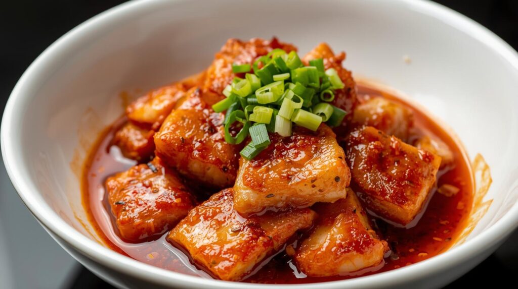 황태채 무침 완성