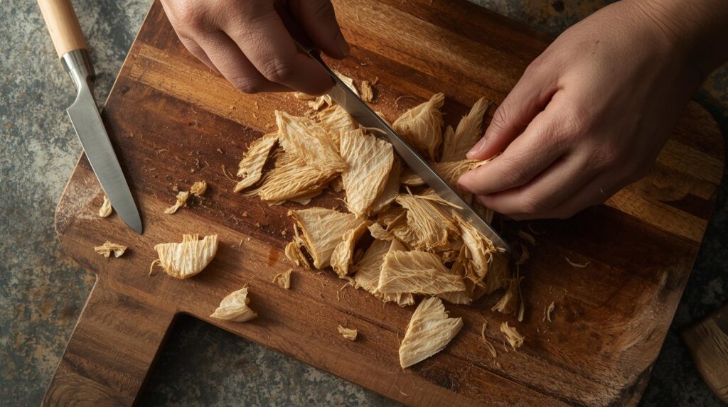 쫄깃한 황태채 무침, 재료 준비와 손질 비법