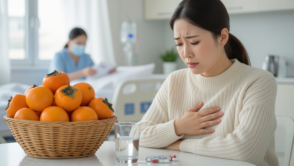 ⚠️ 단감 섭취 시 주의할 점 및 잠재적 부작용