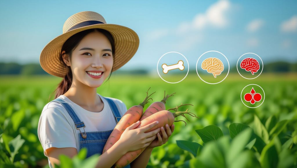 2026 마 효능부터 부작용, 섭취량까지: 건강하게 즐기는 완벽 가이드 4 🧠 마 섭취를 통한 특정 건강 개선 효과 (뼈, 두뇌, 혈당 관리)